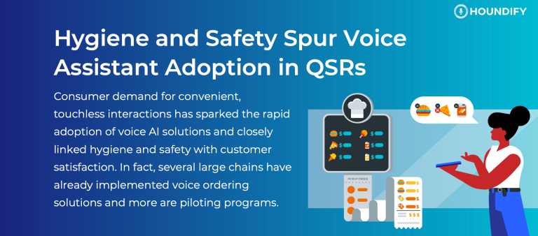 Hygiene and safety spur voice assistant adoption in QSRs